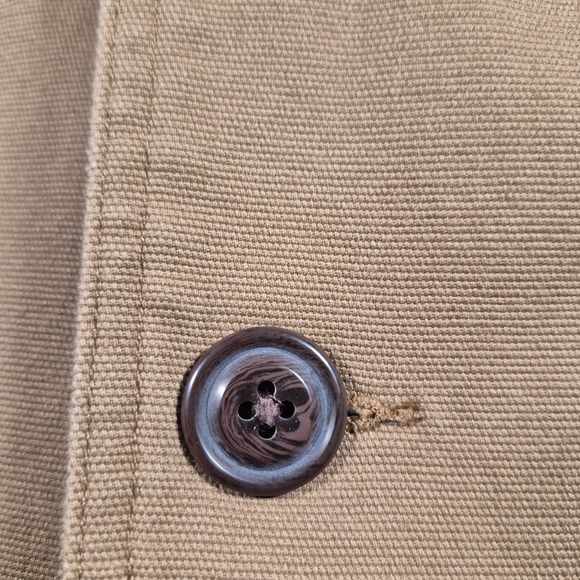 Duluth Trading Co. Fire Hose Presentation Jacket Mens 3XL Blazer Tan Brown Heavy - Picture 2 of 11